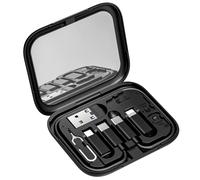 CLOUDDS-Kit De Câble De Données Multifonction Câble De Charge Pour Carte De Câble De 60W (Black,5In1 Mirco)
