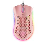 CLOUDDS_Mmex Rose,Souris Gamer Rgb,32K Dpi,Câble Feather,Switches Optiques