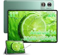 CLOUDDS_Ot8(2024)Tablette 8800Mah-Tablette Tactile 11 Pouces Avec Cas,30 Go Ram+256 Go Rom,Tablette Android 13 Avec Stylet¿Octa-Core¿8Mp+13Mp¿5G Wifi¿Bluetooth 5.0¿Certifié Gms¿Face Id-Vert