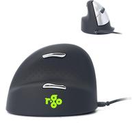 CLOUDDS_R-Go He Souris Ergonomique Filaire,Pour Gaucher,Grande Taille,Avec Le Logiciel Anti-Tms,Prévention Tendinite,Souris Verticale,Pour Windows/Macos/Linux,2400 Dpi Réglable Et 5 Boutons