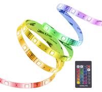 Cloudds_,Ruban Lumineux Led Rvb 5m,Extensible Jusqu'à 10m,Multicolore,Flexible,Idéal Pour Décoration Intérieure,Ambiance Festive,Compatible Avec Télécommandes