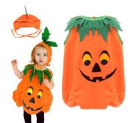 Cloudkids Déguisement Petite Citrouille Bébé Costume Halloween Cosplay Enfant Fille Garçon Carnaval (4-5 ans)