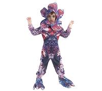 Cloudkids Demogorgon Costume Déguisement pour Enfants Garçons Fille Halloween Effrayant Cosplay Flower Monster Combinaison Dress Up 4 pièces XL