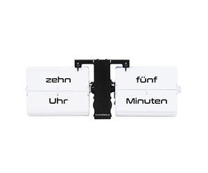Cloudnola Horloge Flip Clock - Texte en Allemand, Horloge Murale et de Table, Fonctionne sur Piles