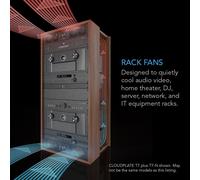 Cloudplate T7-N,Panneau De Ventilateur À Montage En Rack 2U,Flux D'Air D'Admission,Pour Refroidissement Av,Home Cinéma,Rack Réseau 19