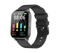 Cloudpoem Montre Connectée Homme Smartwatch Sport Tactile Podometre Cardiofrequencemetre Oxymetre Montre Intelligente 1,69 Pouces Smart Watch Android iOS SMS Appel Notification Etanche IP68 Noir