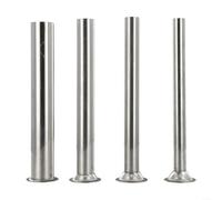 Cloudpower 4 tailles de remplissage de saucisses, tubes en acier inoxydable de 3,8 cm, tubes de remplissage de saucisses, entonnoir à viande, fixation pour hachoir à viande, pince, tubes à saucisses