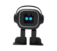 Cloudpower AI For Companion Chatbot Robot Emo avec commande vocale, détection émotionnelle, interaction tactile, pour compagnon, chant, danse (noir)