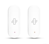 Cloudpower Lot de 2 détecteurs de vibrations Tuya Smart pour application Smartlife pour Zigbee, détecteur de chute et de casse pour la sécurité