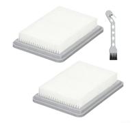Cloudpower Lot de 2 filtres de rechange pour aspirateur Bosch/UniversalVac 18, filtres plats plissés avec 1 brosse de nettoyage pour aspirateur