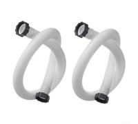 Cloudpower Lot de 2 tuyaux de rechange pour filtre de piscine Intex 29060E, 150 cm de long, avec écrou pour piscine de diamètre 38 mm