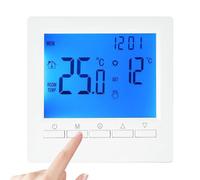 Cloudpower Thermostat numérique programmable 3 A pour chaudières à eau et gaz, affichage LED, écran tactile, thermostat d'ambiance numérique, contrôleur de température, deux piles 1,5 V