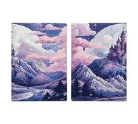 Clouds over The Castle Passport Card Holder Travel Passport Covers Case PU Passport Book Cover Passport Wallet Cover Passport Wallet Cover Case Passport Protective Cover Unisex Passport Protector