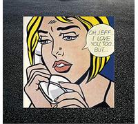 CloudShang Roy Lichtenstein peinture Pop Art affiche abstraite Murale coloré bande dessinée publicité salon chambre carré Tableaux Decoration D06137