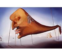 CloudShang Sommeil Affiche Salvador Dali Peinture Bizarre Image Onirique Abstrait Surréaliste Murale Art Toile Tableau Vintage Cubisme Pop Salon Bureau Decoration H03114