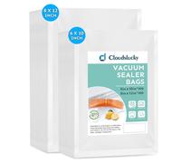 Cloudslucky Lot de 100 sacs sous vide - 15 x 25 cm et 100 rouleaux de 20 x 30 cm - Pour aliments, professionnels - Pour toutes les machines à emballer sous vide, sans BPA, lavables à 90 °C et sous