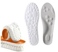 Cloudstep - Semelles Massantes, Cloud Step Semelle Orthopédiques Respirante Memoire De Forme Homme Femme Four Maison, Travail & Sport (Gris, 39-40)