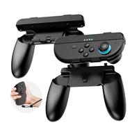 CloudValley 2 Pack Poignée Compatible avec Joy-Con Switch 2, Kit de Manettes en résine ABS pour Contrôleur en Poignée Joy-Con, Controller Grips Accessoires pour Switch 2, Noire