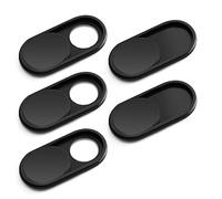 CloudValley Cache Webcam 0.6 mm Noir, Protection confidentialité, 5 Pack | Compatible avec ASUS, MacBook Pro, MacBook Air, iMac, Ordinateur Portable, PC, iPad/Surface Pro, iPhone