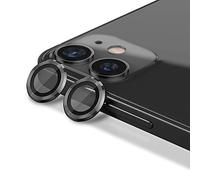 CloudValley Caméra Arrière Protecteur Compatible avec iphone 12/12 Mini / 11, [Alliage d'aluminium], Couverture Complet & 9H Dureté Film de Protection Caméra Lentille, Noir