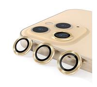CloudValley Caméra Arrière Protecteur Compatible avec iPhone 12 Pro Max, [Alliage d'aluminium], Couverture Complet & 9H Dureté Film de Protection Caméra Lentille, Or