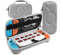 CloudValley Étui Nintendo Switch 2, étui Rigide antichocs, étui de Transport Organisateur pour Console Nintendo Switch 2 et étui de Transport des Accessoires, 10 Cartouches de Jeu, Gris