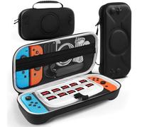 CloudValley Étui Nintendo Switch 2, étui Rigide antichocs, étui de Transport Organisateur pour Console Nintendo Switch 2 et étui de Transport des Accessoires, 10 Cartouches de Jeu, Noir