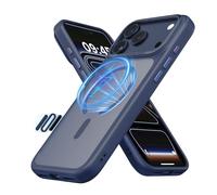 CloudValley pour iPhone 17 Pro Max, Contrôle de l'appareil Photo, Compatible MagSafe, Protection Antichoc de Qualité Militaire, Coque Translucide Mate Antichoc, Bleu