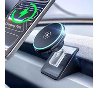 CloudValley pour Tesla Model 3 Highland/Model Y Juniper Support Téléphone Magnétique Qi2 15W pour évents, 2025, pour iPhone Magsafe (17-12)