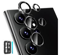 CloudValley Protection Lentille pour Samsung Galaxy S23 Ultra 5G, [3+2 Pièces] Caméra Arrière Protecteur Résistant aux Rayures, Verre Trempé 9H Film D'écran Repousse l'Empreinte, Graphite