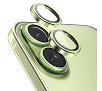 CloudValley Protections pour objectifs photo compatible avec [ iPhone 17 6,3" ] Verre Trempé 9H | Résistant aux chocs et aux rayures, haute transparence, protection contre les éclats, Vert