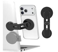 CloudValley Support Magnétique pour Ordinateur Portable, Support 360° pour écran de Téléphone pour iPhone 17/16/15/14/13,Tablette, Universel d'extension 360° Pliable pour Ordinateur, Bureau, Noir
