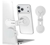 CloudValley Support Magnétique pour Ordinateur Portable, Support 360° pour écran de Téléphone pour iPhone 17/16/15/14/13,Tablette, Universel d'extension 360° Pliable pour Ordinateur, Bureau, Argent