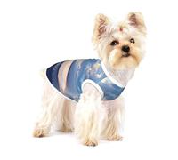 CloudWaveReflection Vêtements pour animaux de compagnie pour petits chiens et chats - Pyjama en coton doux pour chien et chat - Tenue pour chihuahua, teckel, vêtements pour chiots - Taille M