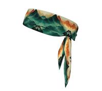 Cloudy Mountain Bandeau de sport élastique absorbant Accessoire pour course à pied activités de plein air