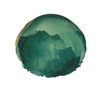 Cloudy Mountain Bonnet de douche double couche pour femme imperméable et durable Protège les cheveux pendant le bain, beauté