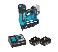 Cloueur 18V DBN601Z + 2 batteries BL1850B 18V 5 Ah + chargeur rapide DC18RC MAKITA