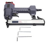 Cloueur à air portable Pistolets à clous droits pneumatiques Agrafeuse à clous pour les projets de menuiserie Moteur sans huile Aucun entretien requis Clouage rapide Fer en