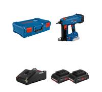 Cloueur sans-fil GNB 18V-40 - BOSCH - avec 2 batteries 18V 4.0Ah - chargeur - L-Boxx - 06019L7005