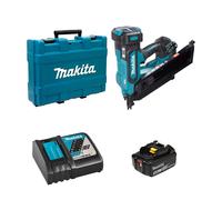 Cloueur de charpente 18V DBN900ZK + 1 batterie BL1850B 18V 5 Ah + chargeur rapide DC18RC MAKITA