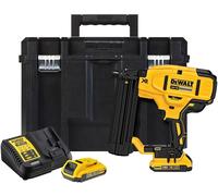 Cloueur de finition 18V - DEWALT - 2 batteries 18V 2.0Ah + chargeur + coffret -