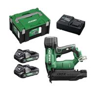 Cloueur de finition BRUSHLESS HIKOKI 18V - 50 mm - 2 bat. Li-Ion 2Ah + chargeur & coffret
