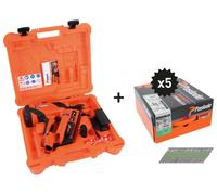 Cloueur à gaz Paslode IM90Xi Lithium + 5 packs 2500 2,8x70 CRT SPIT