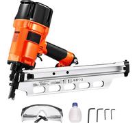 Cloueur pour cadres SucceBuy - 50 à 90 mm, tête pleine à 21 degrés, pneumatique avec deux modes de déclenchement et réglage de la profondeur sans outil, cloueur pneumatique Pro 80-120 PSI pour cadres,