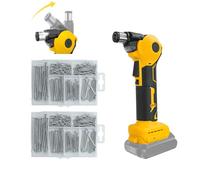 Cloueuse à paume sans fil pour batterie DeWalt 20 V, tête réglable de 0 à 90° avec marteau électrique automatique, marteau à clou 20 000 tr/min pour les enlever, pour percer le bois et les métaux mous