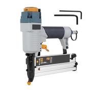 Cloueuse, Cloueur à Air industriel, cloueur à bobine, pistolet à ongles pneumatique de charpentier, 16Ga/18Ga, agrafeuse à Air for le travail du bois, T50 F50 440K(Grijs)