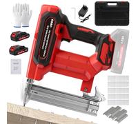 Cloueuse Electrique Sans Fil 21V avec 2 Batteries 1.5Ah, 1000 Clous/Agrafes