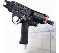 Cloueuse pneumatique de type C pour projets de bricolage, outil de fermeture à anneau en C, outils pneumatiques pour clôture de cage métallique, pince agrafeuse à anneau de cage, solution de fixation