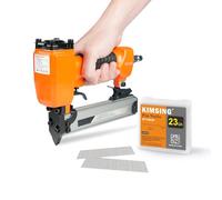 Cloueuse pneumatique P625+P612SS de calibre 23 avec 10 000 broches en acier inoxydable de 12 mm, convient aux clous sans tête de 12 à 25 mm, cloueuse de finition pistolet à air comprimé pour armoires,