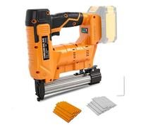 Cloueuse sans fil 18GA Compatible avec Dewalt batterie 18 V (sans batterie), 2 en 1 pistolet agrafeur cloueuse avec 1 000 clous et 1 000 agrafes pour le travail du bois, projet de bricolage